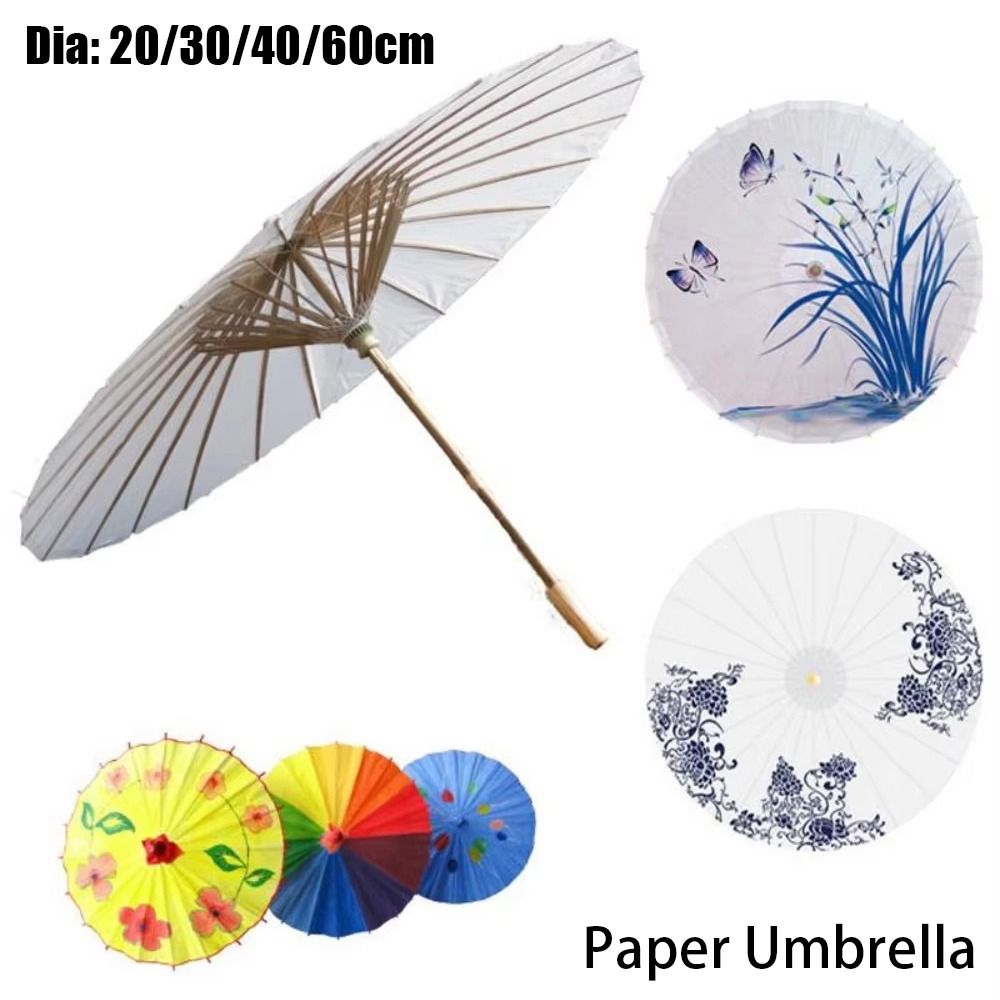 Photography Umbrella - 1 Parapluie en papier traditionnel blanc,