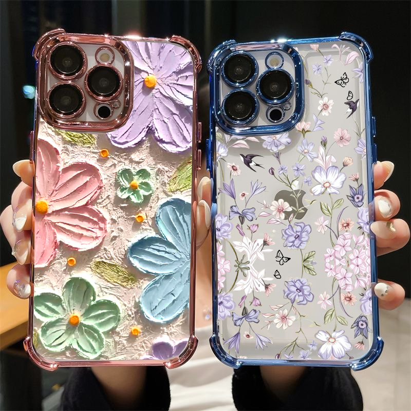 Photography Geometry - Coque de téléphone antichoc motif floral