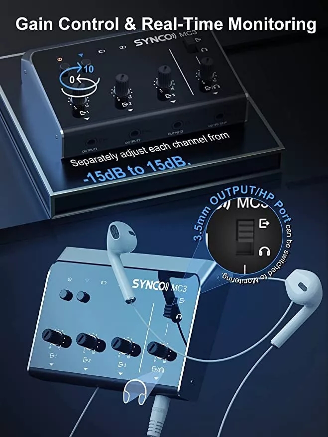 Synco MC3 Lite mélangeur Audio - Photography Videos Free avis et prix