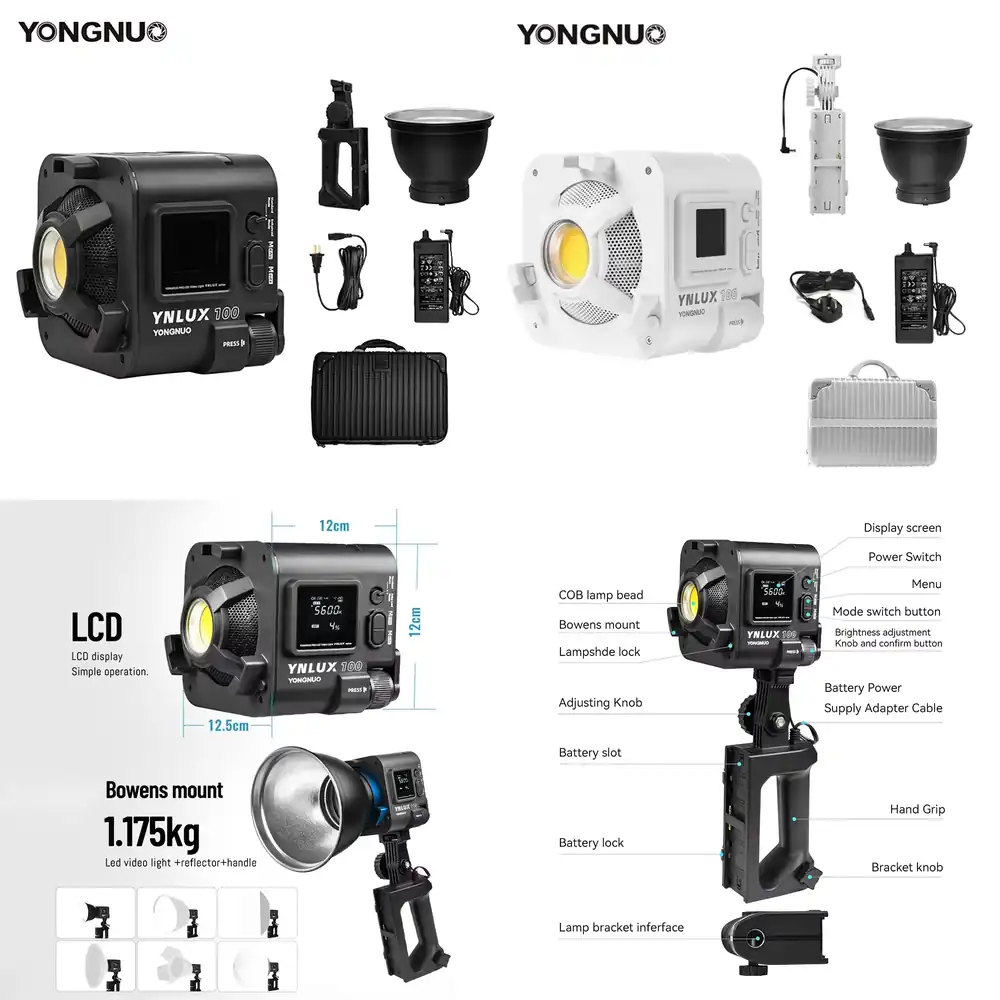 YONGNUO YNLUX100 100W 3200K-56 - Photography Videos Free avis et prix